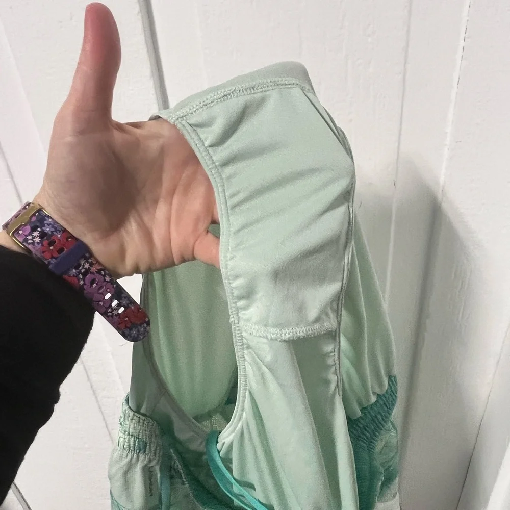 NWT The North Face Altertude Hybrid women's running shorts teal green white S